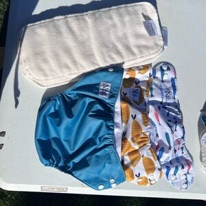 Cloth diapers with inserts Nora’s nursery